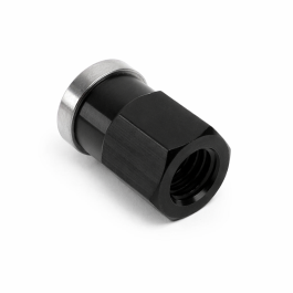 Winters Aluminum Black Gear Cover Nut 3/8" - 16