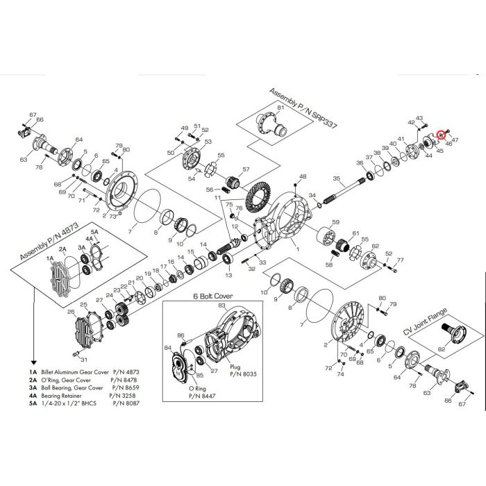 Winters 5037 Transmission Yoke with Retaining Washer