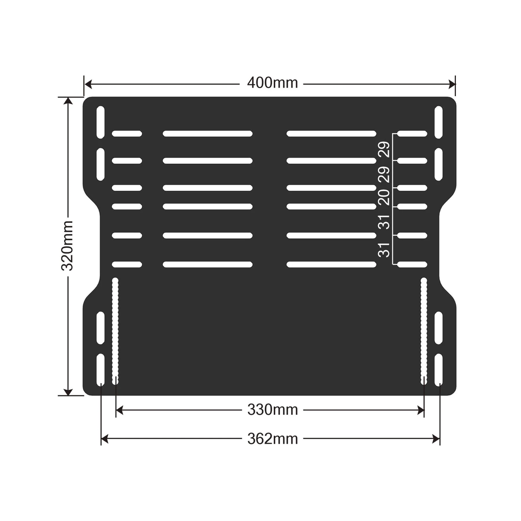 Base SIMSONN para simulador Simracing - Plata