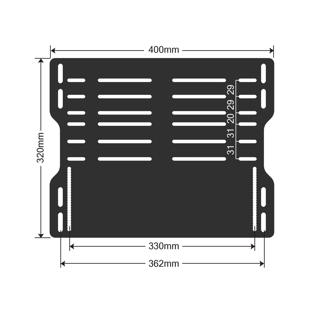 Base SIMSONN para simulador Simracing - Negro