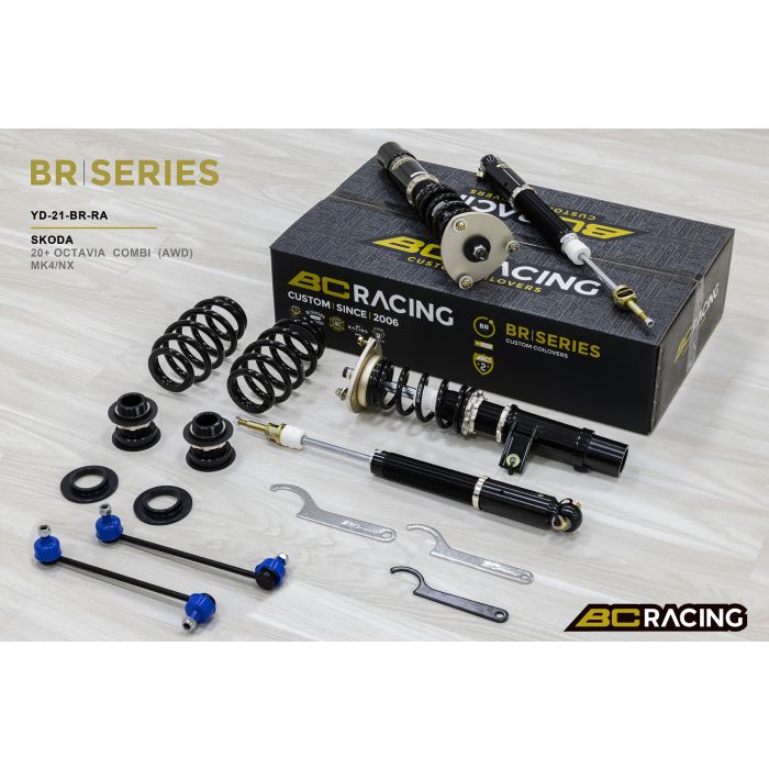 BC Racing YD-21-BR-RA Coilover Kit for Skoda Octavia Combi AWD NX5 2020+ (54.5mm)