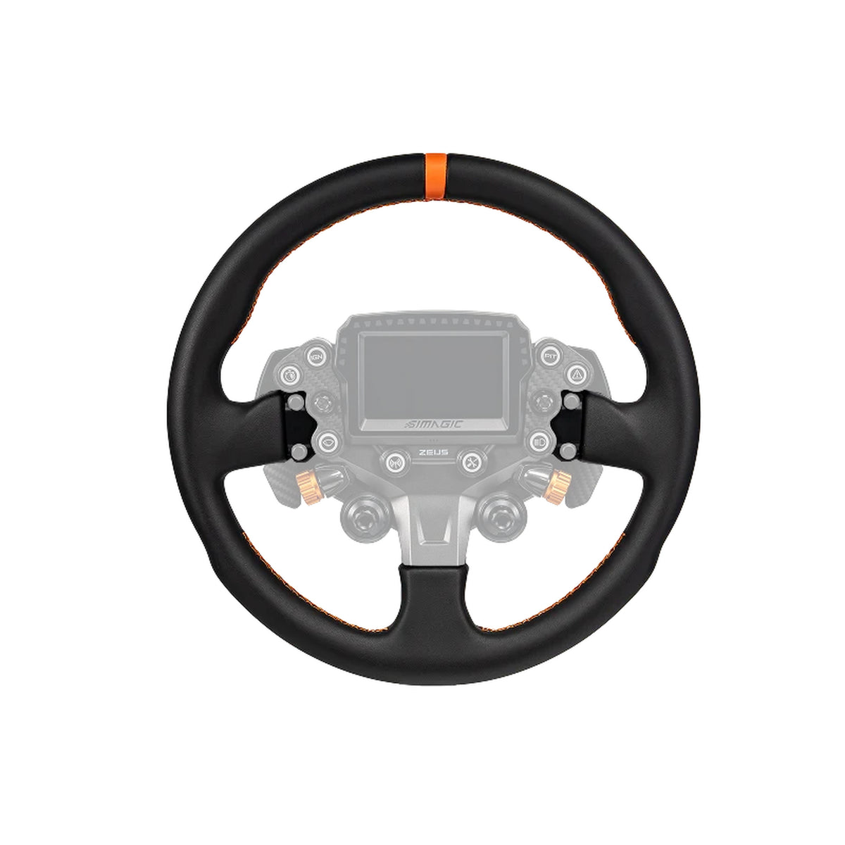 Aro de volante Simagic ZEUS Sport ZS-330RR 330 mm redondo de cuero