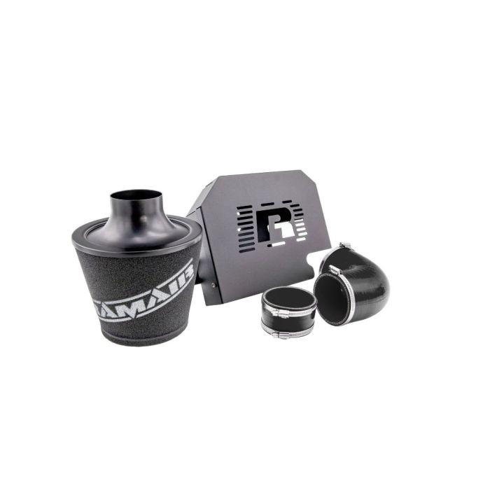 Ramair SR-225-BK-ECU High Performance Foam Air Filter Kit for Ford Focus ST 225, Black, with ECU mount.
