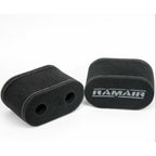 2 Ramair MS-010 Dual Intake Motorcycle Carburetor Sock Air Filters