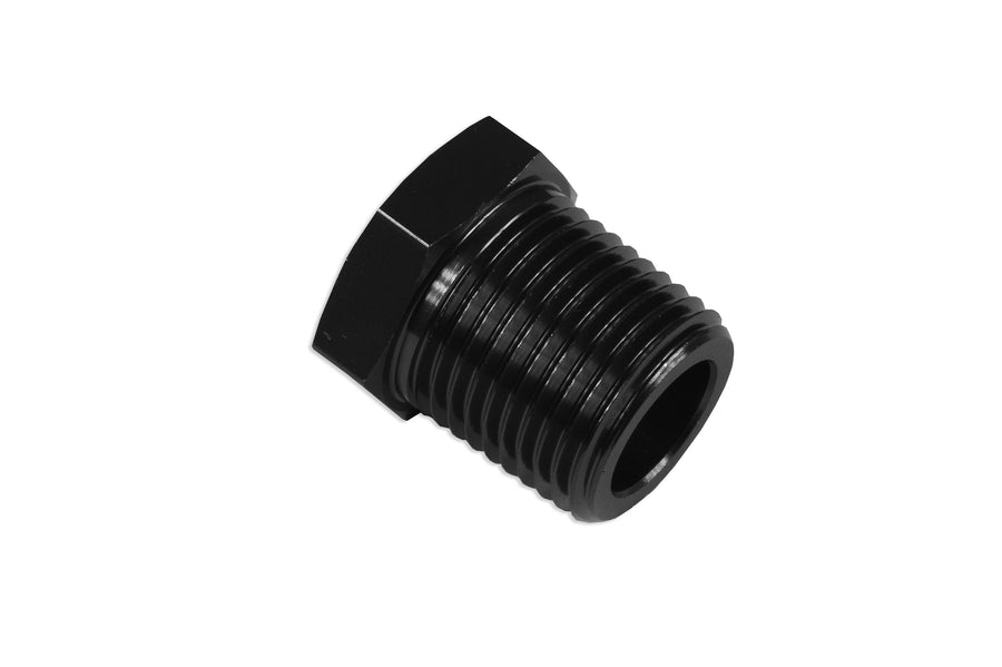 1/4 NPT Adapter Hex Head Plug Male Fuel Oil Black
