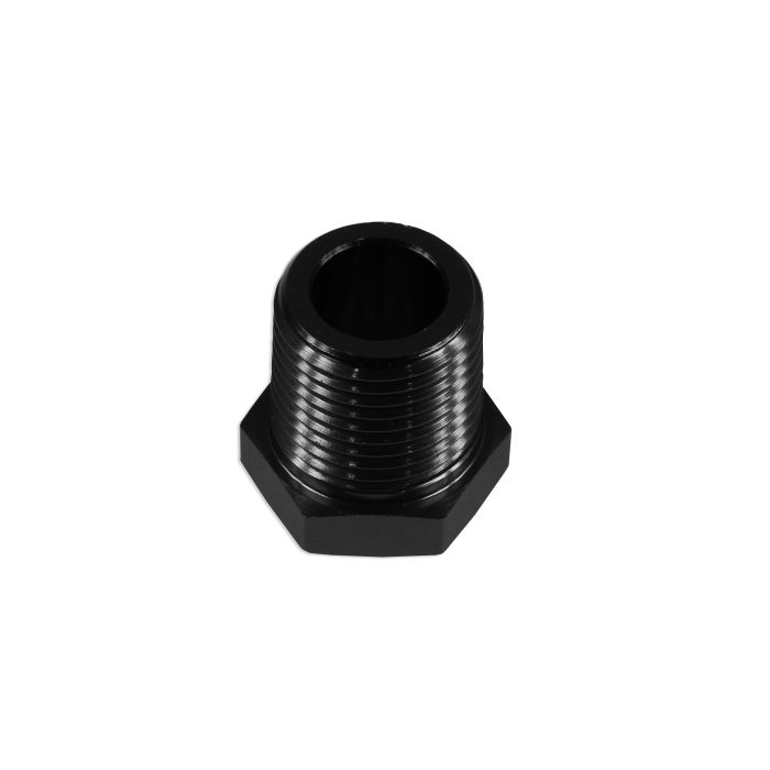 1 NPT Adapter Hex Head Plug Pipe Fitting Stopper Male Fuel Oil Black