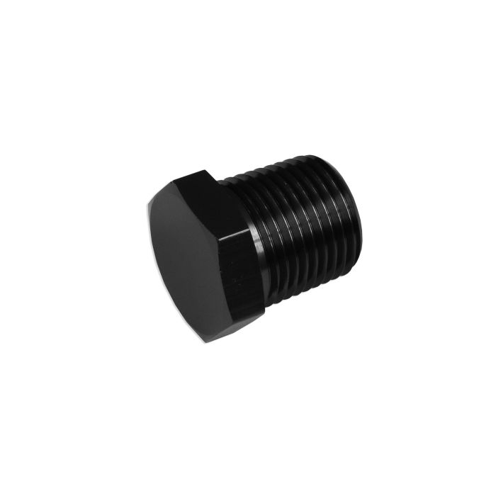 1 NPT Adapter Hex Head Plug Pipe Fitting Stopper Male Fuel Oil Black
