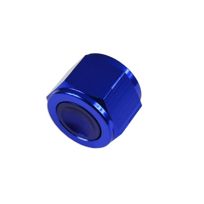 AN-4 AN4 Female Hexagonal Plug Adapter with JIC Flared Port Blue