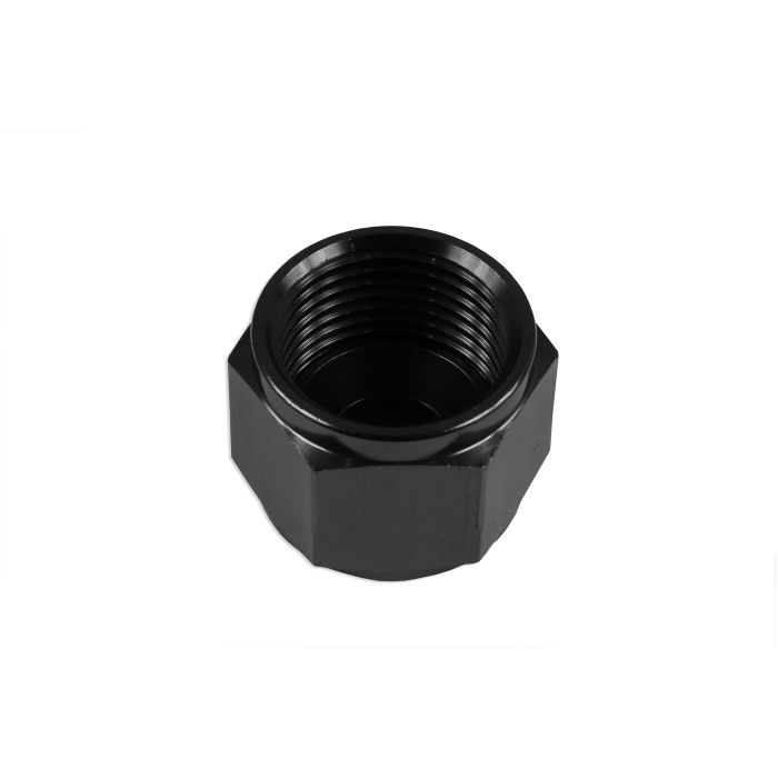 AN-8 AN8 Female JIC Flare Port Hex Plug Adapter, Black