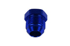 Tapón adaptador AN -8 AN8 JIC abocardado con puerto hexagonal azul