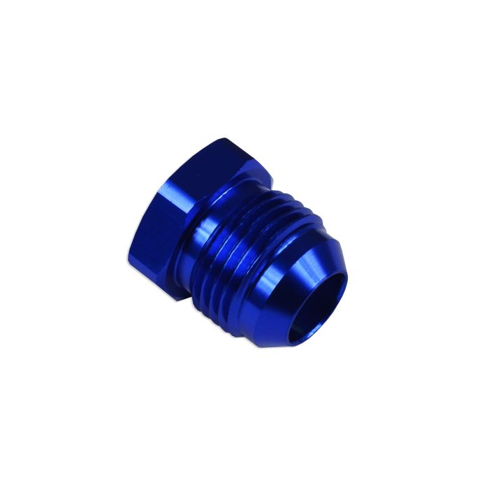 AN-8 AN8 JIC Flare Hex Plug Adapter Blue