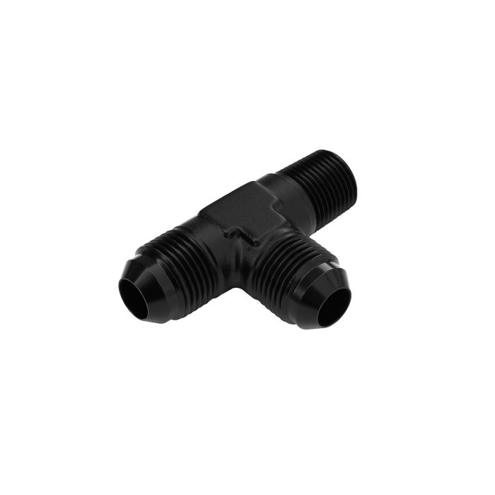 1/8 NPT to AN4 JIC Fuel Oil Adapter with T-Piece, Black