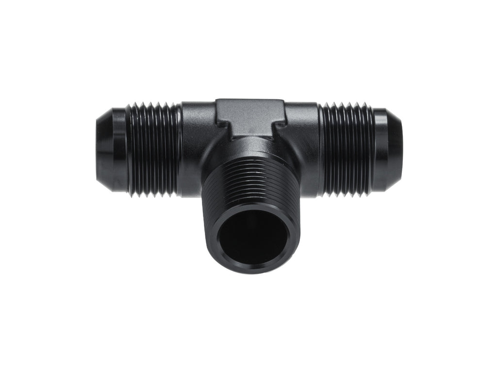 Adaptador en T de 1/4 NPT a AN6 JIC Flare para combustible y aceite