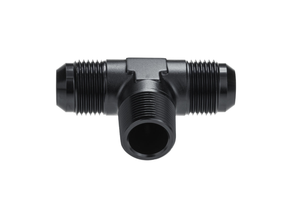Adaptador en T de 1/4 NPT a AN6 JIC Flare para combustible y aceite