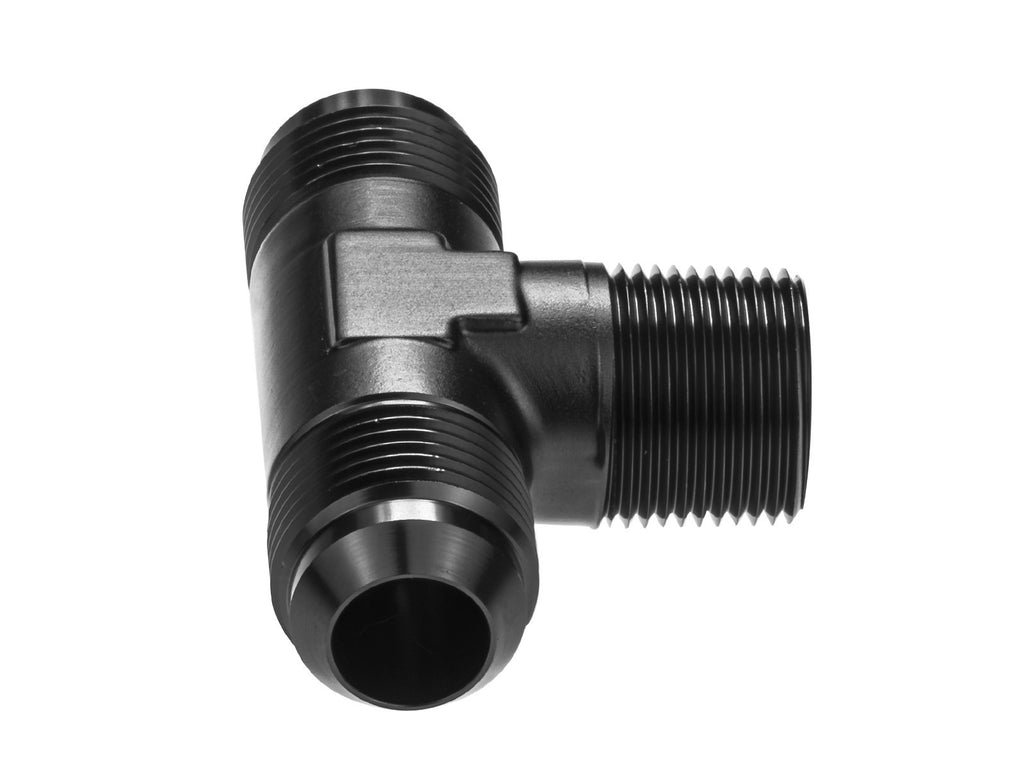 Adaptador en T de 1/4 NPT a AN6 JIC Flare para combustible y aceite