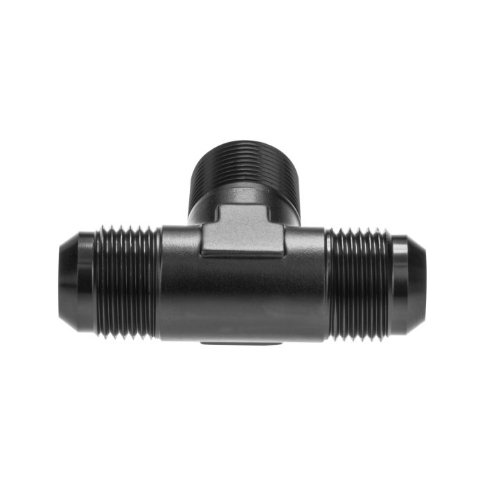 Adaptador de aceite combustible tipo árbol de 1/4 NPT a AN6 JIC con pieza en T, color negro