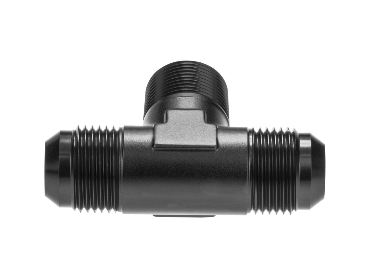 Adaptador en T de 1/4 NPT a AN6 JIC Flare para combustible y aceite