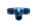 Adaptador en T de 1/4 NPT a AN6 JIC Flare para combustible y aceite azul