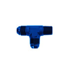 1/4 NPT to AN6 JIC Blue Fuel Oil Tree Adapter Tee
