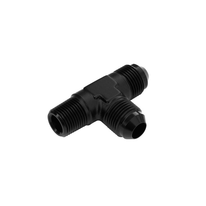 Black 3/8 NPT to AN8 JIC Tree Type Fuel Oil Adapter with T-Piece