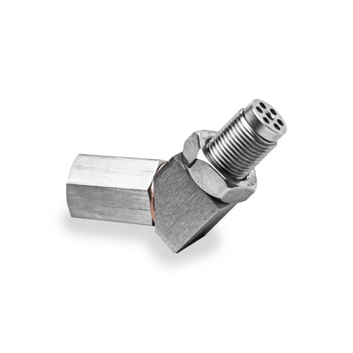 Adaptador de 45" con inserto para emulador de sonda Lambda activa
