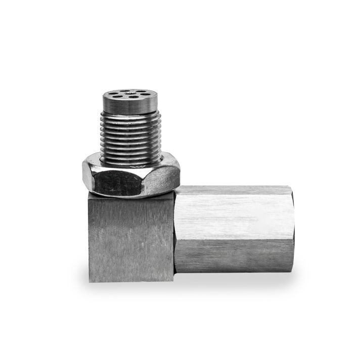 Adaptador de 90° con inserto para emulador de sonda Lambda activa