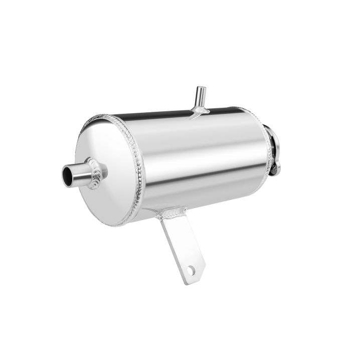 1.5L Polished Alloy Water and Oil Catch Can, Round Fuel Tank