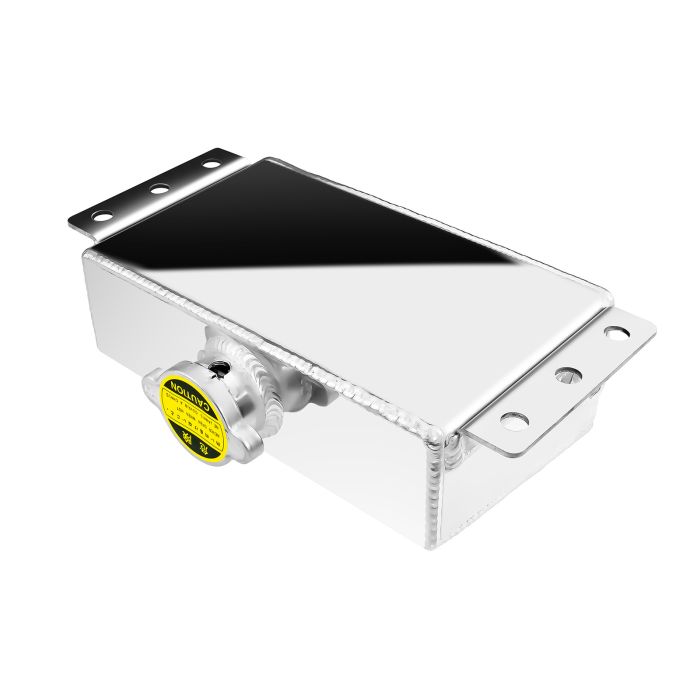1.5 L JRspec aluminum tank with mirror-polished finish and fittings.