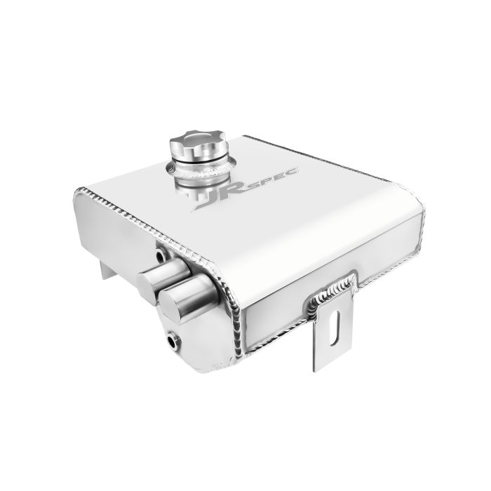 JRspec 2-liter polished aluminum alloy radiator expansion tank and oil tank