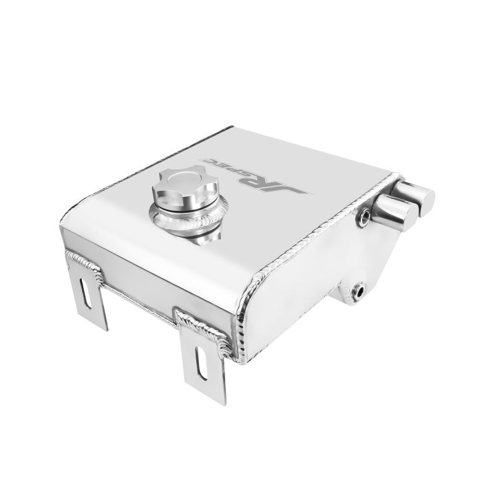 JRspec 2-liter polished aluminum alloy radiator expansion tank and oil tank