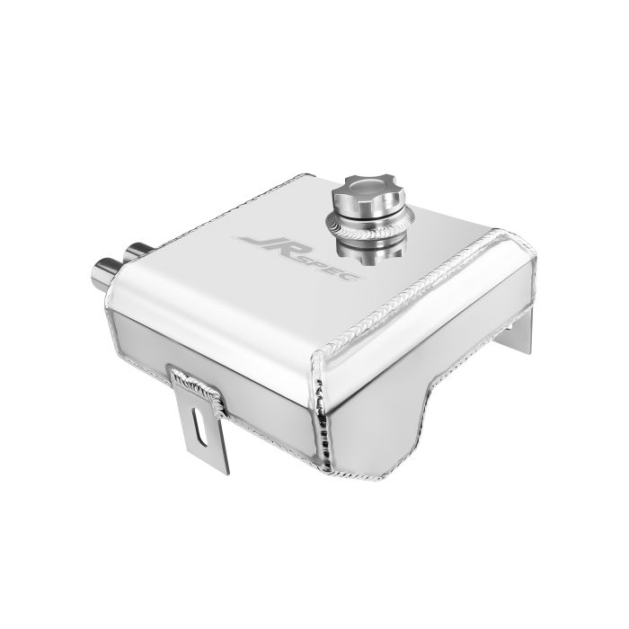 JRspec 2-liter polished aluminum alloy radiator expansion tank and oil tank