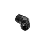 AN10 JIC Flare Straight Hose Adapter to 1/2 NPT 45', Black