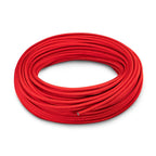 Manguera de combustible AN10 de 12,7 mm (1/2") con revestimiento de PTFE y teflón, color rojo.
