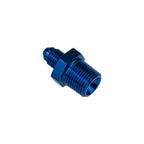 Adaptador de manguera recto AN10 JIC Flare a 3/4 NPT azul