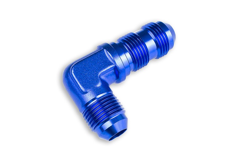 Adaptador AN10 JIC pasamuros macho 90° para manguera de combustible