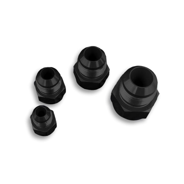 AN10 Male to AN6 Female JIC Reducer Hose Fitting Adapter, Black.