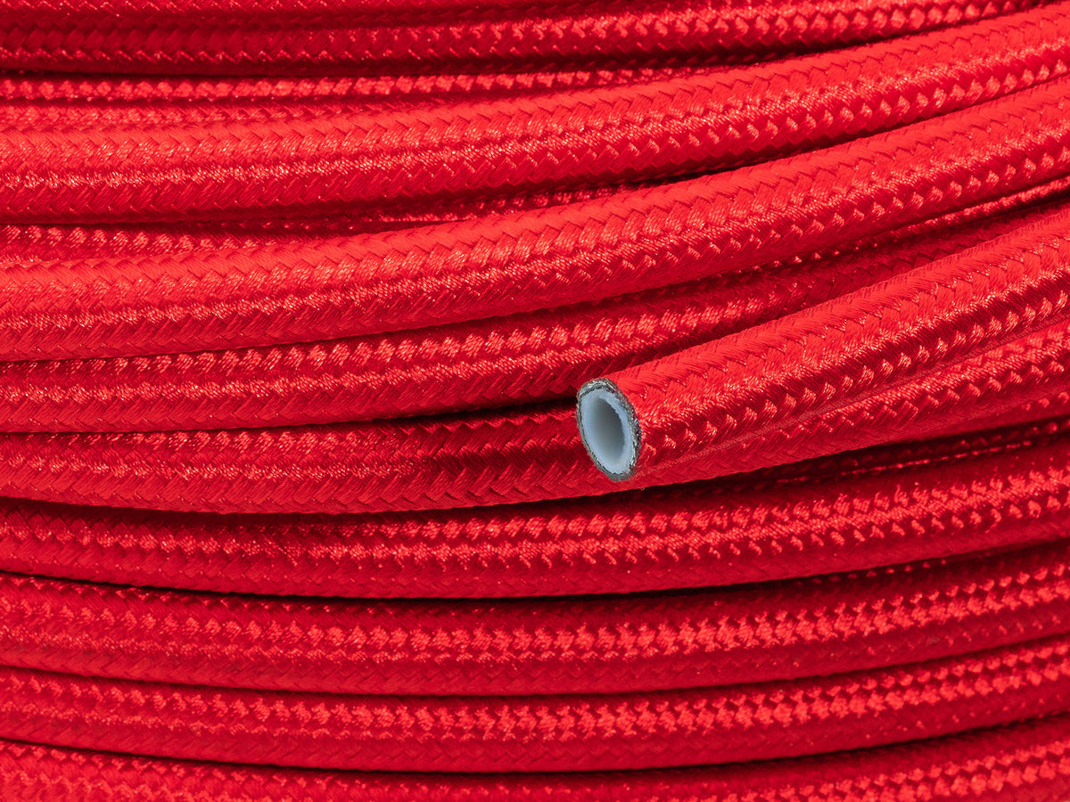 Manguera de combustible PTFE teflon AN12 15,9 mm (5/8") con trenzado de nylon