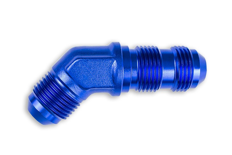 Adaptador AN12 JIC pasamuros 45° macho, racor para manguera