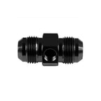 AN12 AN-12 Male-to-Male Adapter with In-line 1/8 NPT Port Fuel and Oil Pressure Black