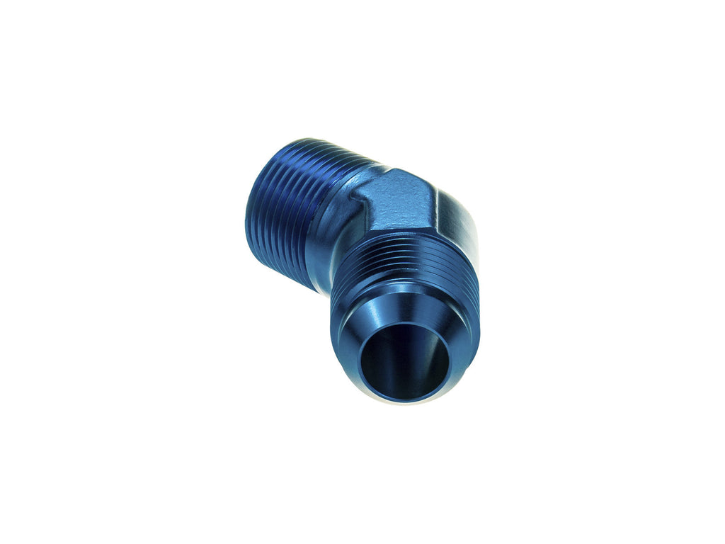 Adaptador racor recto 45° AN4 JIC Flare a 1/4 NPT