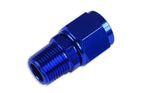Adaptador racor recto para manguera AN-4 AN4 JIC Flare a 1/4 NPT hembra-macho azul