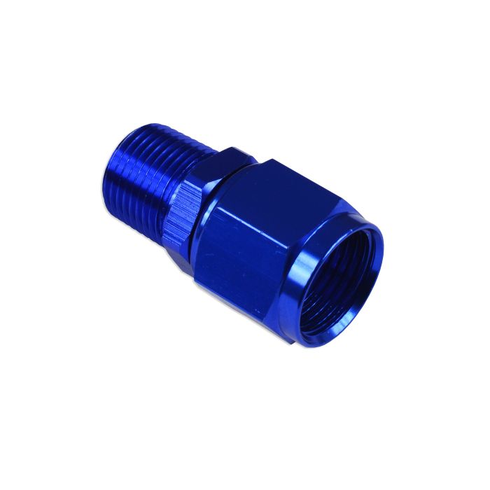 AN-4 AN4 JIC Flare Straight Hose Fitting Adapter to 1/4 NPT Female-Male Blue
