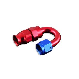 AN-4 AN4 JIC Conector de manguera de PTFE para combustible de 180 grados, extremo rojo
