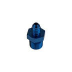 AN4 JIC Flare Straight Hose Connector Adapter to 3/8 NPT, Blue