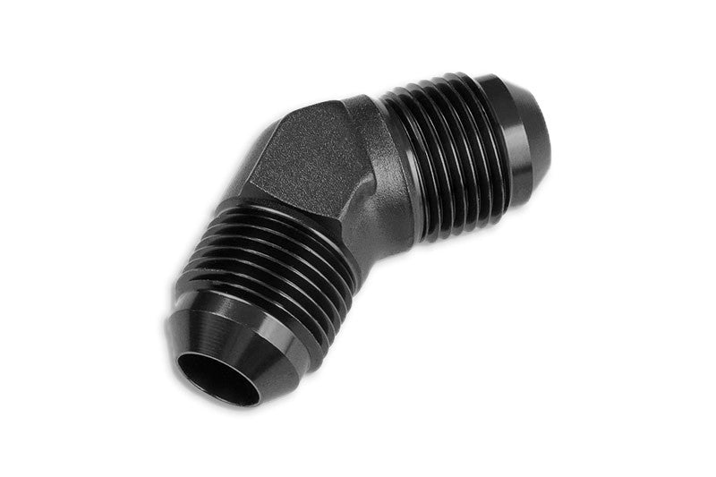 Adaptador racor manguera unión macho-macho AN4 45°