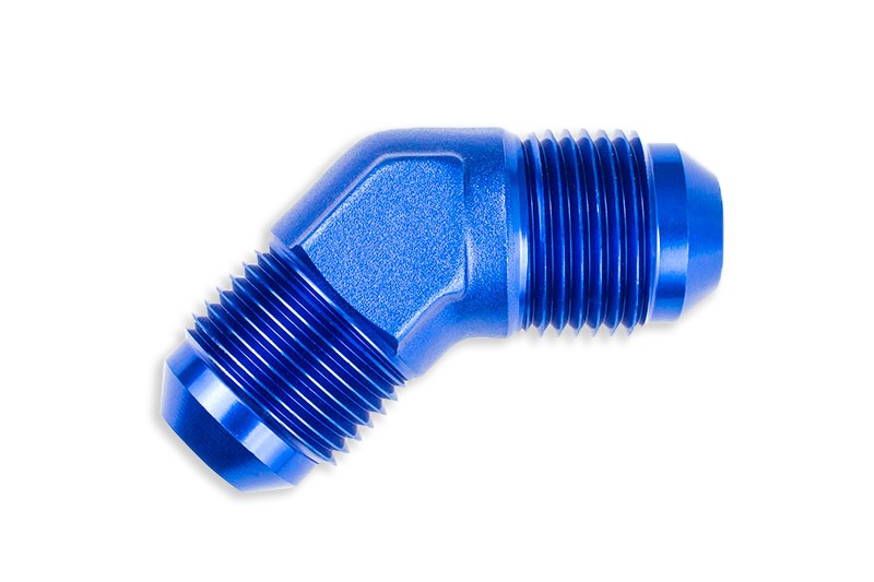 Adaptador racor manguera unión macho-macho AN4 45°