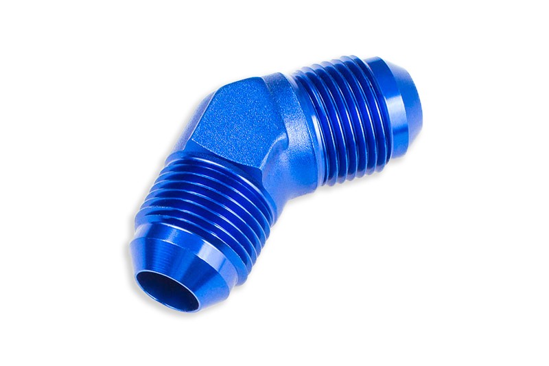 Adaptador racor manguera unión macho-macho AN4 45°