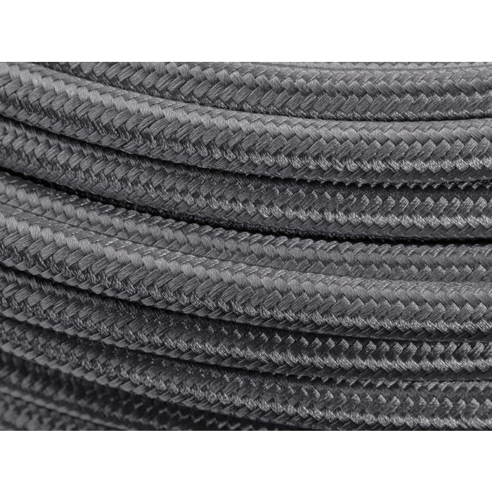 AN4 5mm (3/16") PTFE Teflon Braided Nylon Lined Fuel Hose Black.