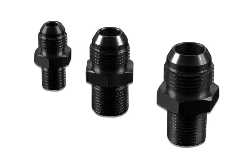 Adaptador racor macho a macho AN -4 AN4 JIC Flare a M18x1,5 métrico para manguera negro