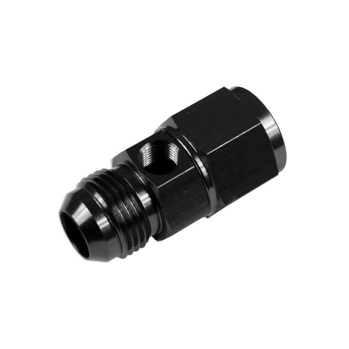 AN4 AN-4 Female-Male incl. 1/8 NPT In-line Port Fuel Oil Pressure Gauge T-piece Adapter Black